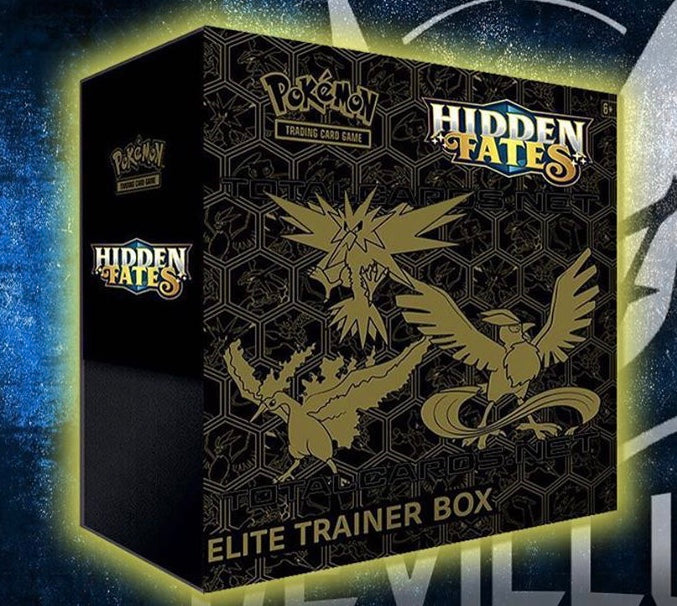 Pokemon Hidden Fates - Elite Trainer Box - SET Includes Over 75 Shiny