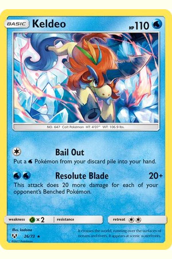 26/73 Keldeo - Rare Holo