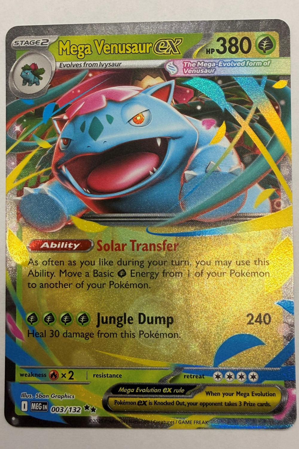 Mega Venusaur 003/132 - Double Rare NM