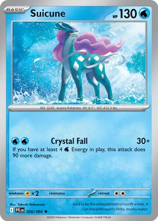026/094 Suicune - Rare Reverse Holo