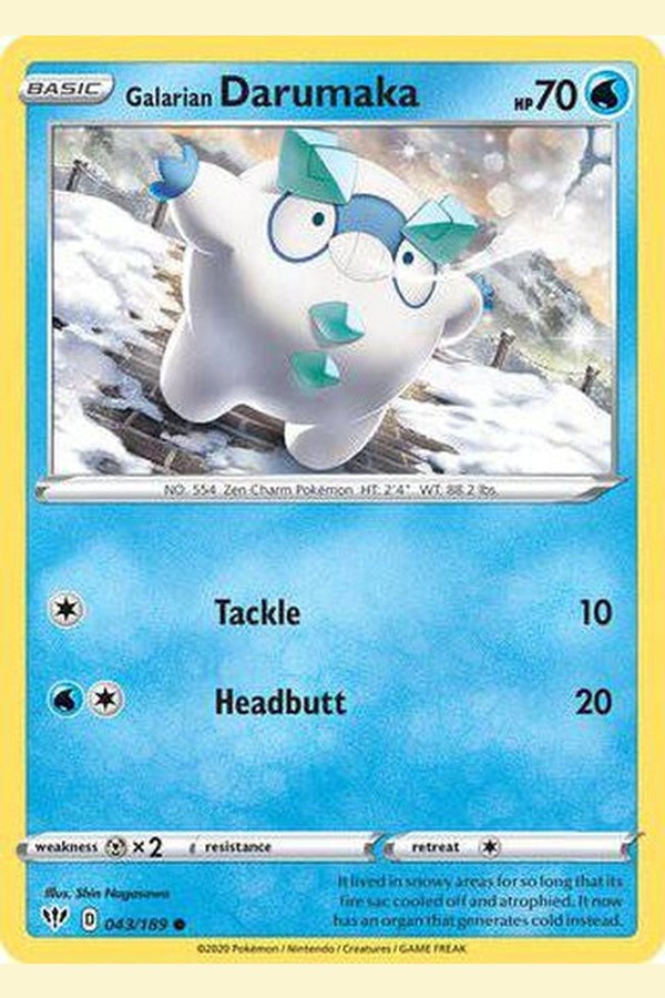 043/189 Galarian Darumaka - Common - Collectible Madness