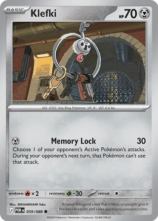 059/088 Klefki - Common Reverse Holo