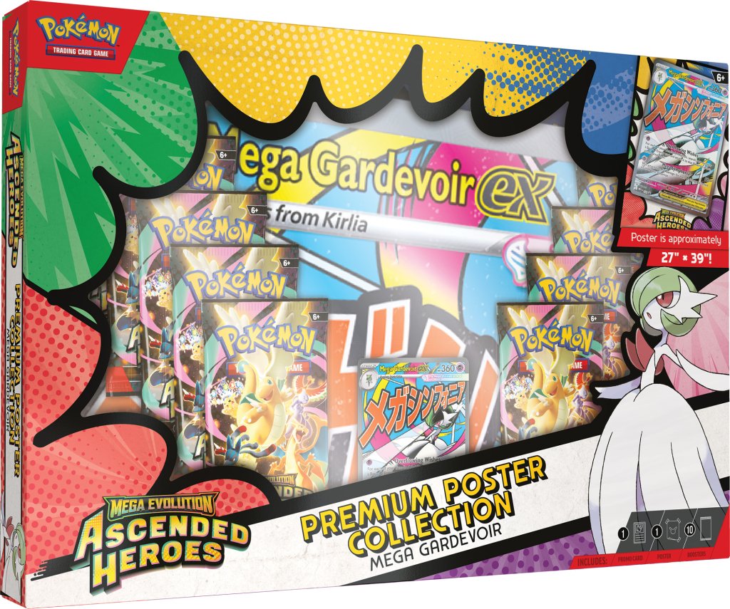 Pokemon - TCG - Ascended Heroes Premium Poster Collection—Mega Gardevoir ex