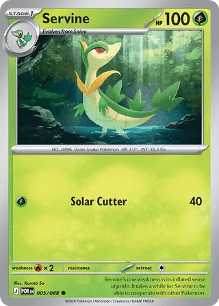 005/088 Servine - Common Reverse Holo