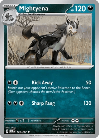 129/217 Mightyena - Uncommon