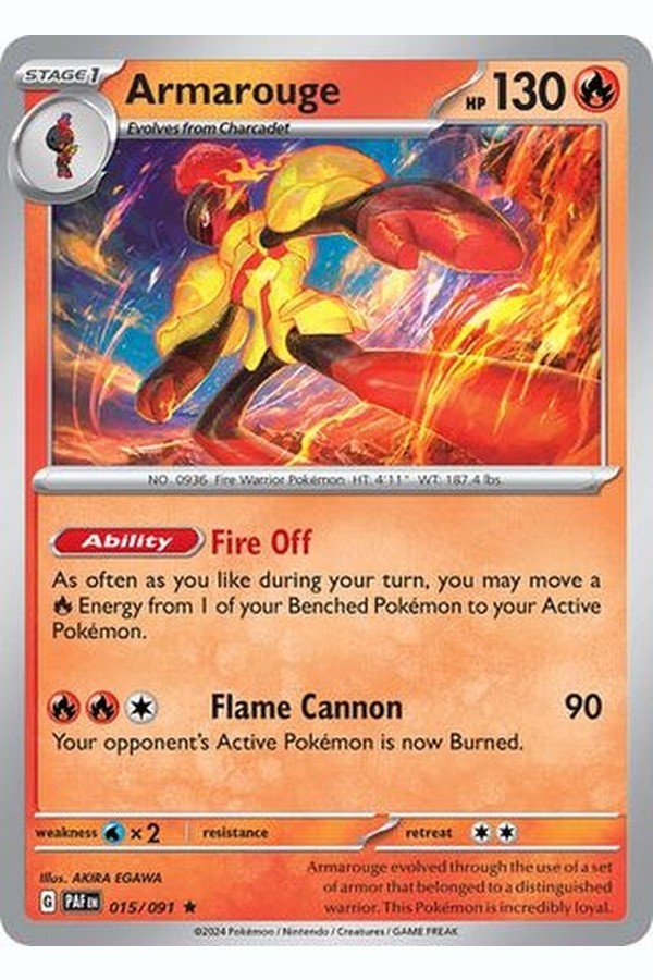 015/091 Armarouge - Rare Holo