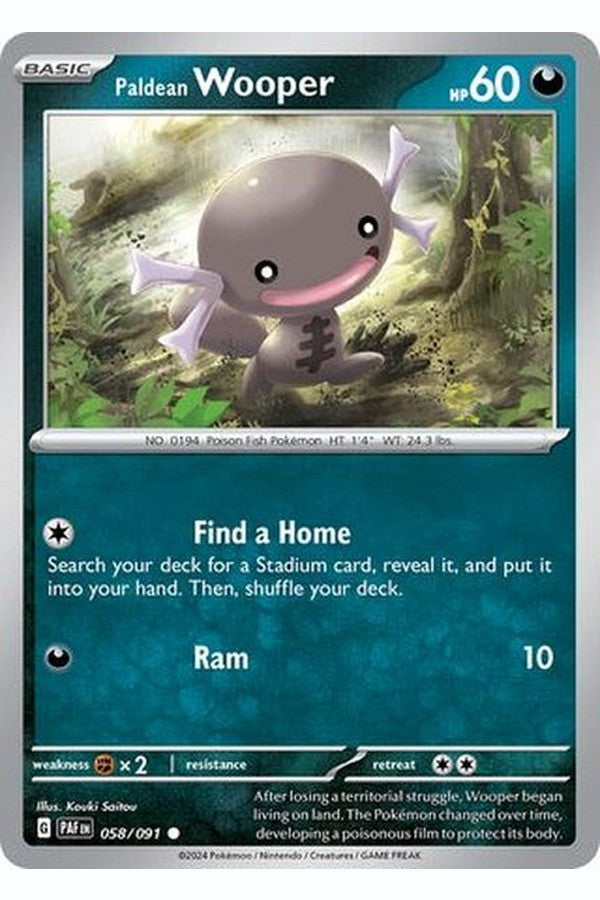 058/091 Paldean Wooper - Common