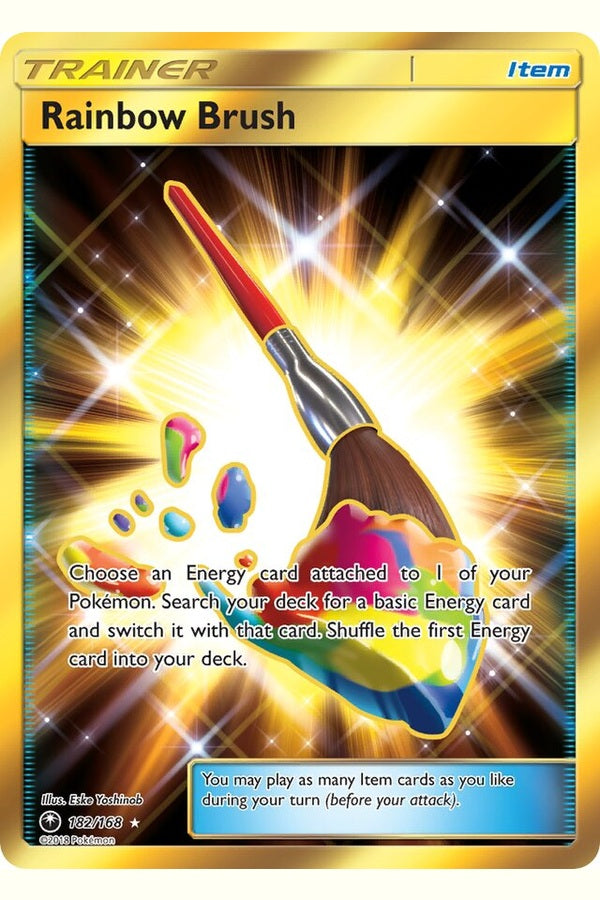 182 / 168 Rainbow Brush - Secret Rare