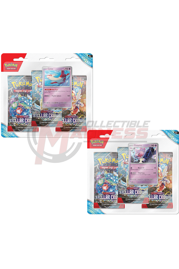 Pokemon - TCG - Stellar Crown Three Pack Booster Blister Pokemon - TCG - Stellar Crown Three Pack Booster Blister