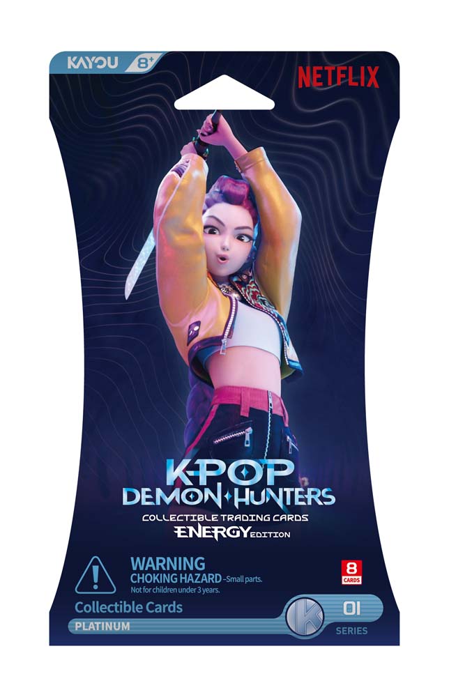 Kayou K-POP Demon Hunters Collectible Trading Card Blister Box- Energy Edition