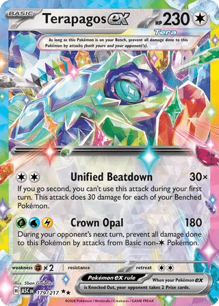 179/217 Terapagos ex - Double Rare