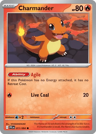 011/094 Charmander - Common Reverse Holo