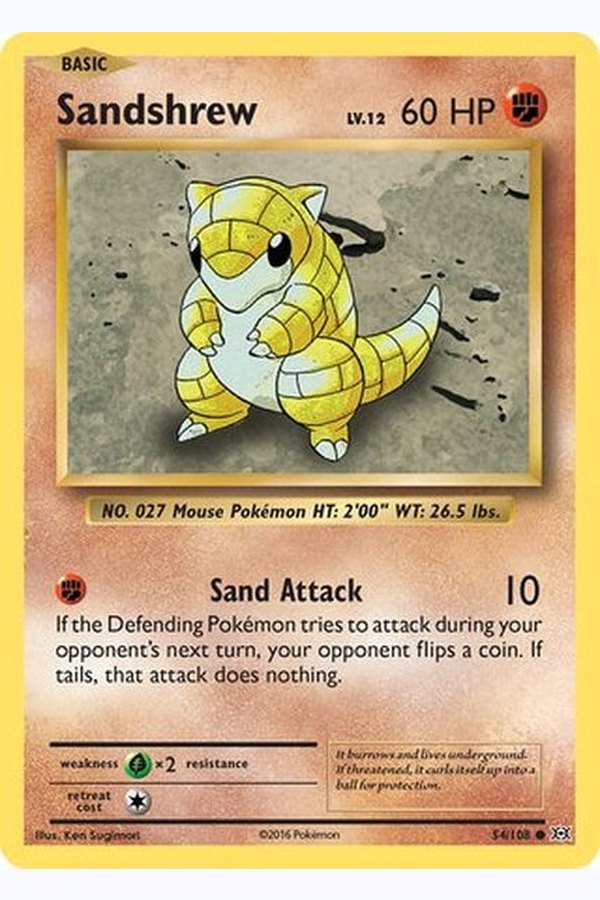 054/108 Sandshrew - Common