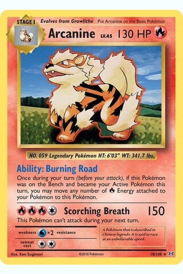 018/108 Arcanine - Rare