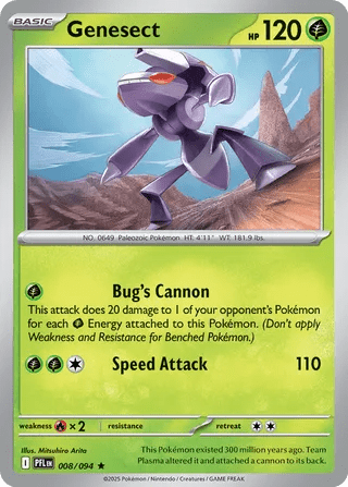 008/094 Genesect - Rare Holo