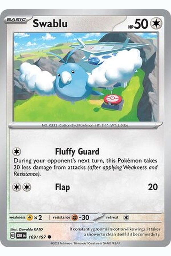 169/197 Swablu - Common Reverse Holo