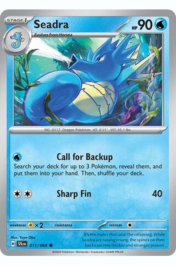 011/064  Seadra - Common Reverse Holo