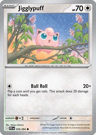 076/094 Jigglypuff - Common Reverse Holo
