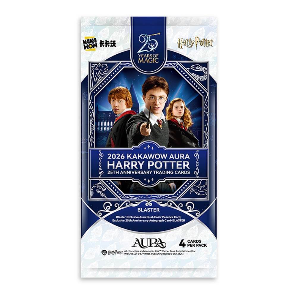 Kakawow AURA Harry Potter 25th Anniversary Trading Cards Blaster Box