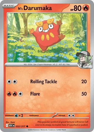 032/217 N's Darumaka - Common