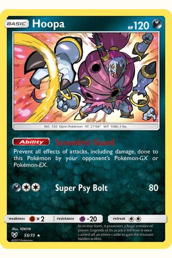 55/73 Hoopa - Rare Holo
