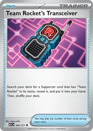209/217 Team Rocket's Transceiver - Uncommon