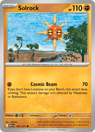 106/217 Solrock - Uncommon