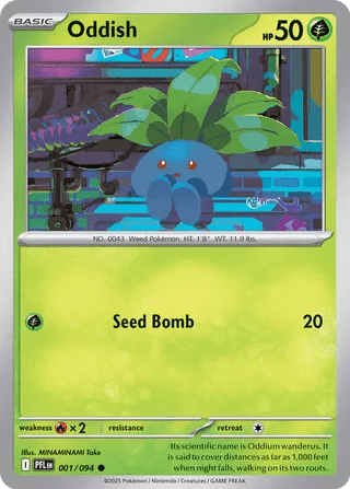 001/094 Oddish - Common