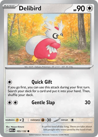 105/132 Delibird - Common