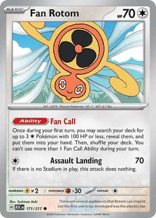 171/217 Fan Rotom - Common