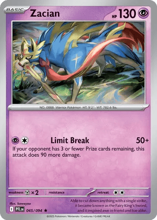 045/094 Zacian - Rare Holo