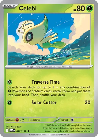 012/132 Celebi - Uncommon Reverse Holo