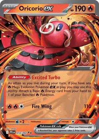 018/094 Oricorio ex - Double Rare