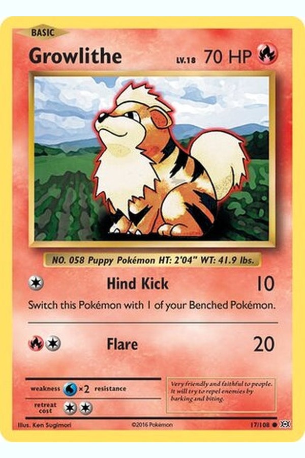 017/108 Growlithe - Common