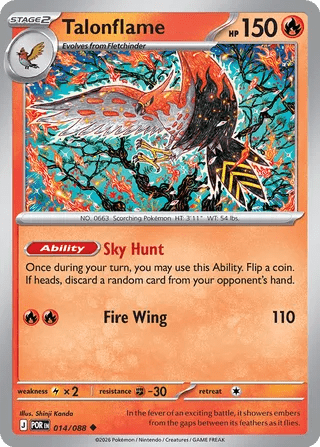 014/088 Talonflame - Uncommon Reverse Holo