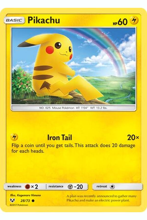 28/73 Pikachu - Common