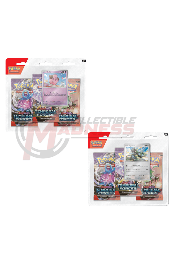 Pokemon - TCG - Temporal Forces Three Pack Booster Blister Pokemon - TCG - Temporal Forces Three Pack Booster Blister