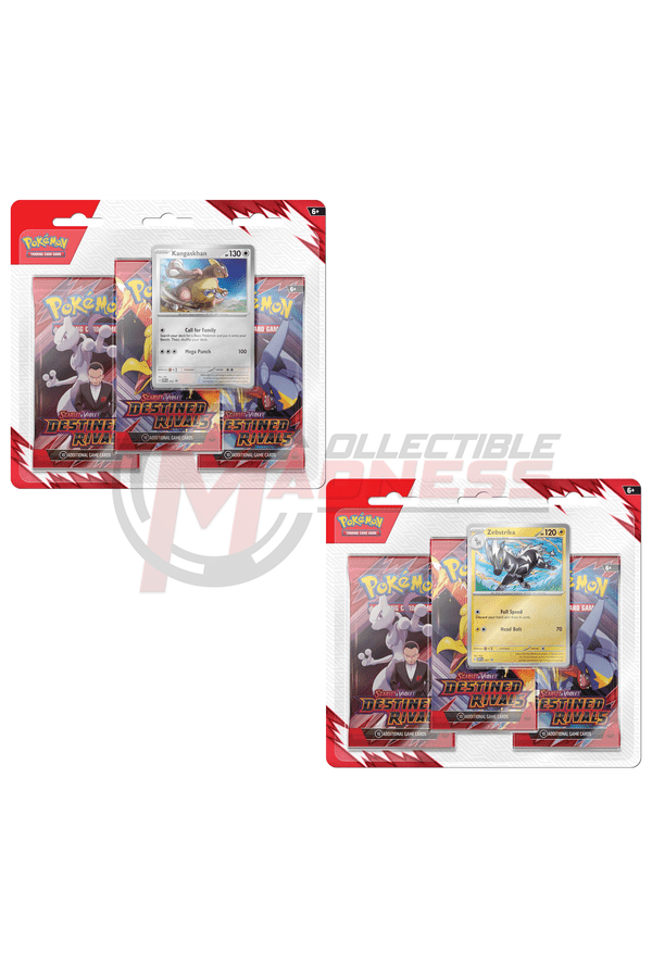 Pokemon - TCG - Destined Rivals Three Pack Booster Blister