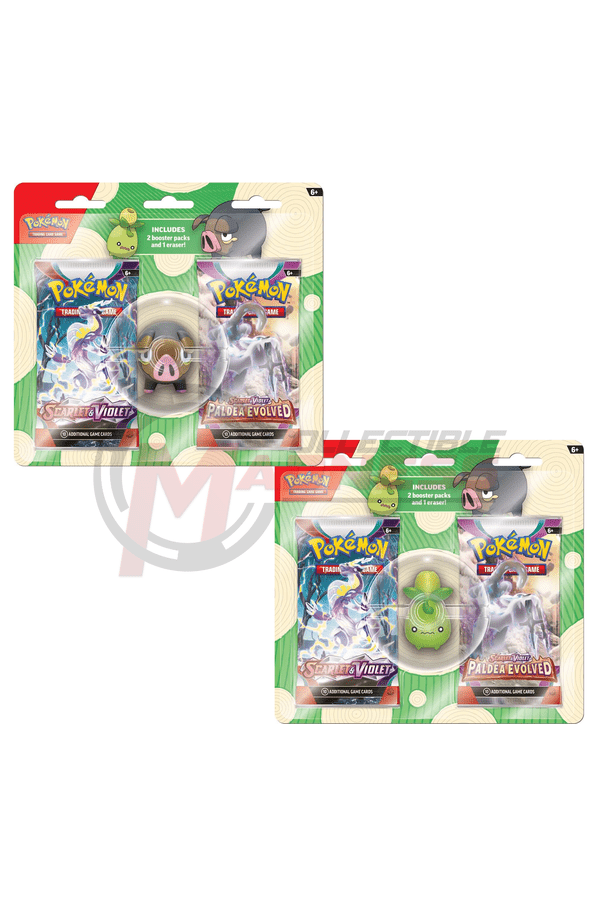 Pokemon - TCG - Two Pack Eraser Blister - Collectible Madness