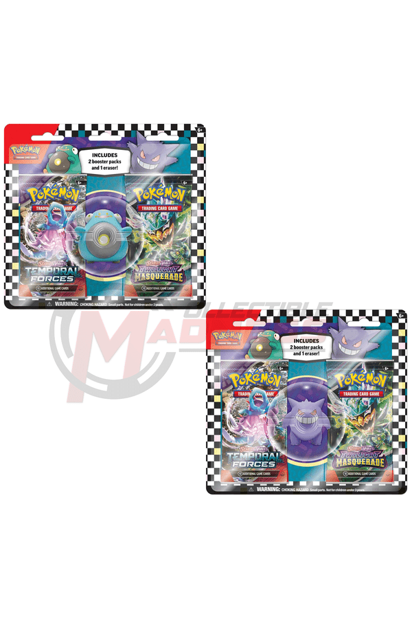 Pokemon - TCG - Two Pack Eraser Blister 2024