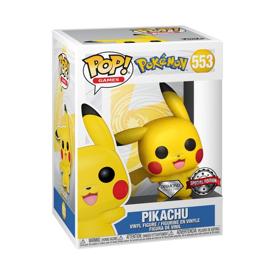 Pokemon - Pikachu Waving Diamond Glitter US Exclusive Pop! - 553