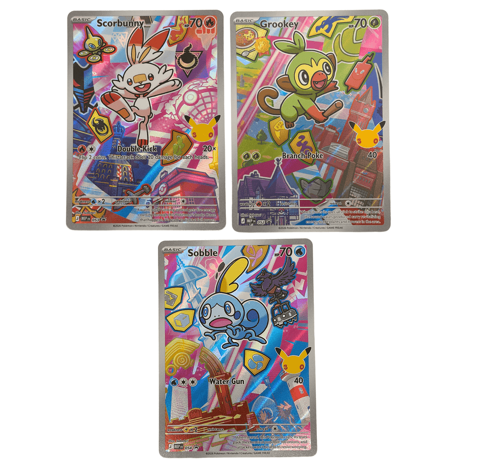 First Partner Illustration Collection Series 2 Galar Starters NM