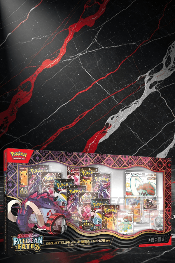 Pokemon - TCG - Paldean Fates Great Tusk ex & Iron Treads ex Premium Collection