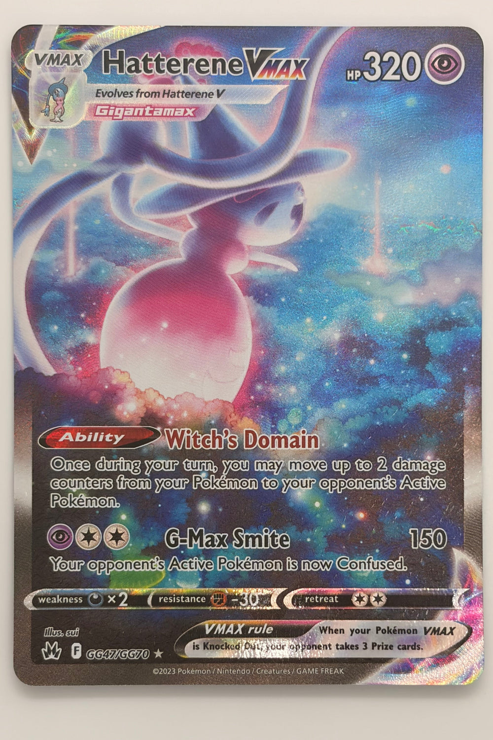 GG47/GG70 Hatterene VMAX - Holo Rare V
