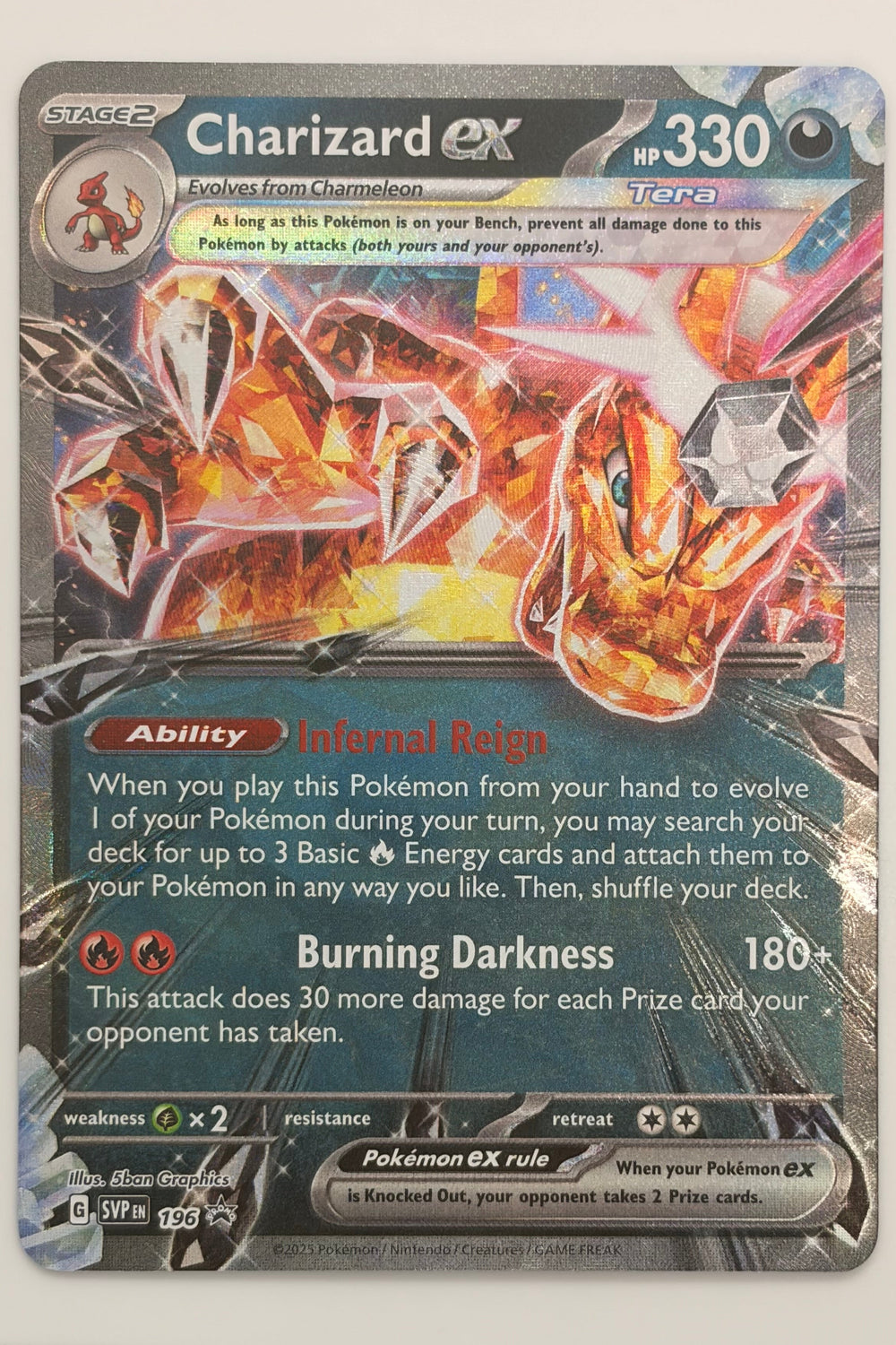 Charizard EX SVP 196 - Black Star Promo NM