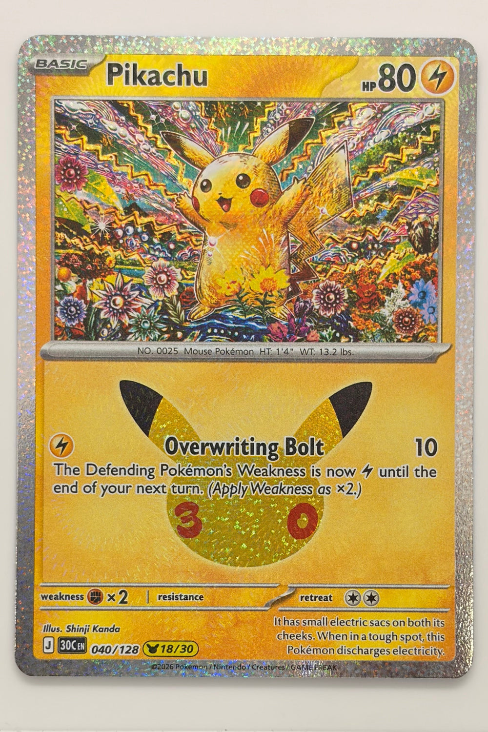 040/128 Pikachu - None