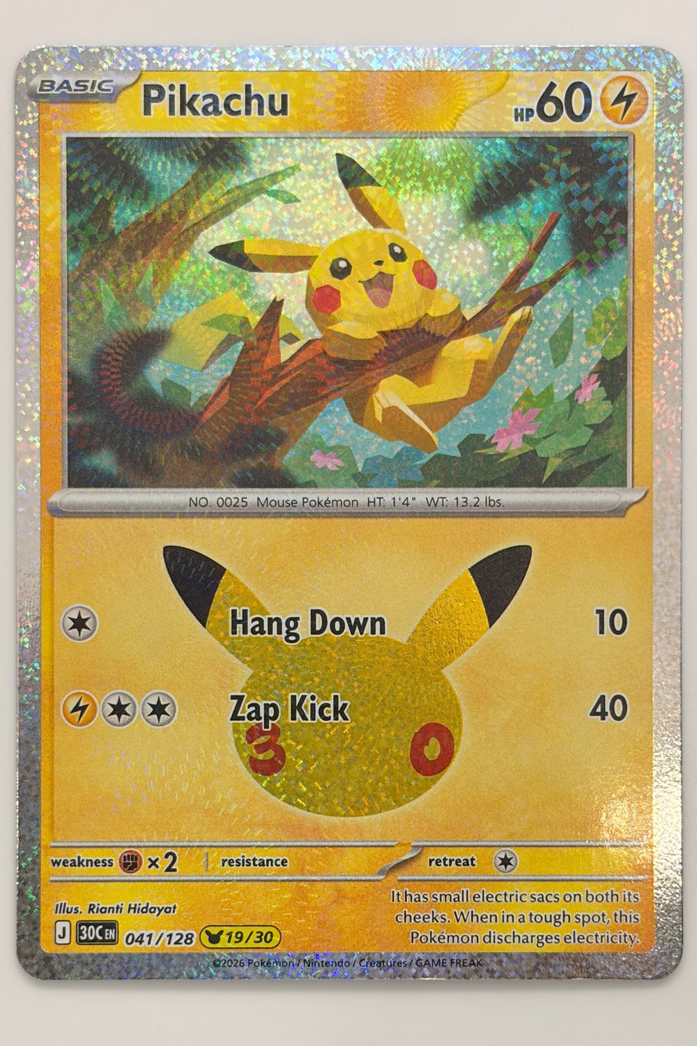 041/128 Pikachu - None