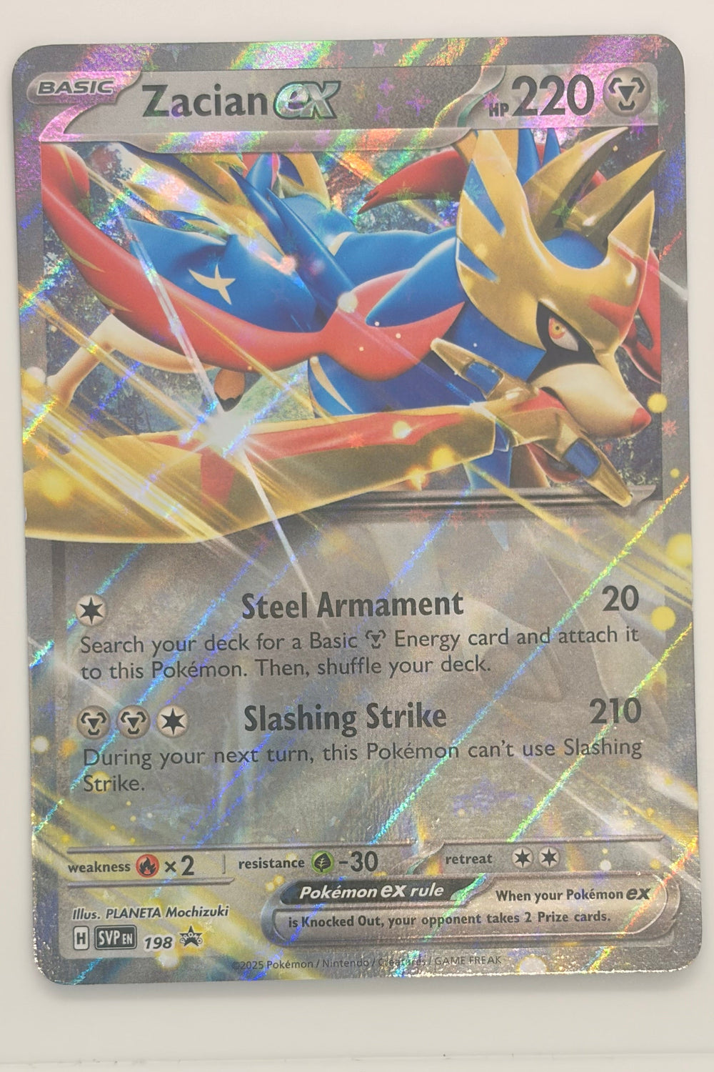 Zacian EX SVP 198 - Black Star Promo NM