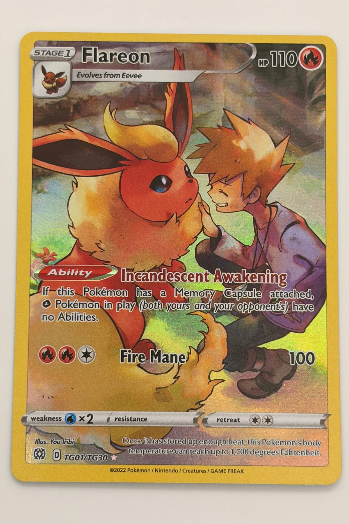 TG01/TG30 Flareon - Rare Holo LP