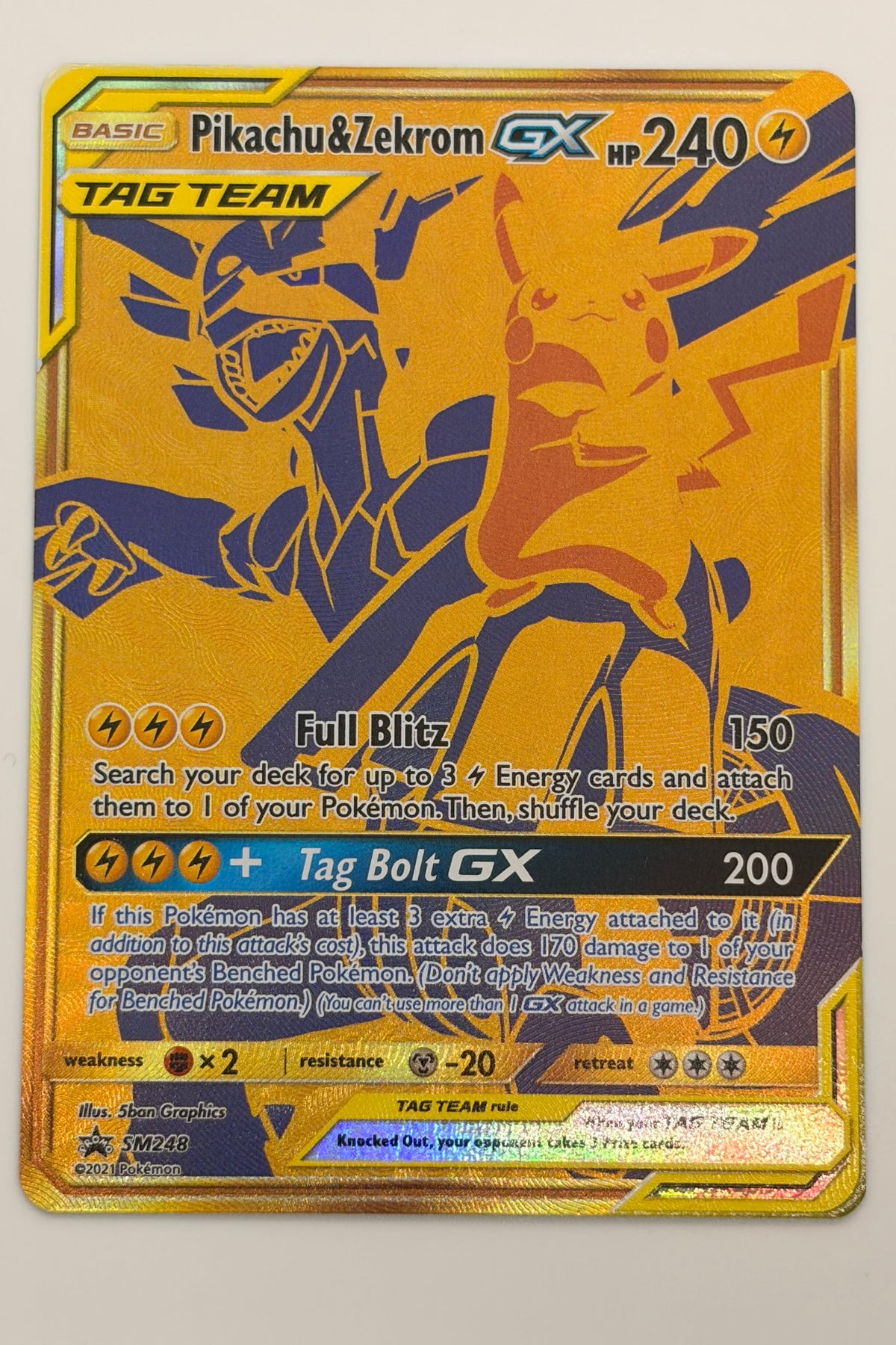 Pikachu & Zekrom GX SM248 Sun & Moon Promo NM